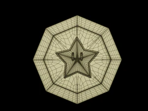 Star Medal Super Mario 3D Model