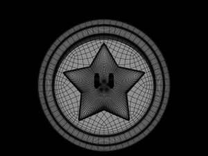 Star Coin Mario 3D Model