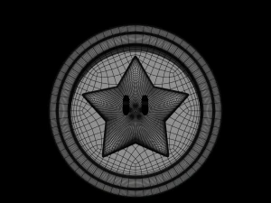 Star Coin Mario 3D Model