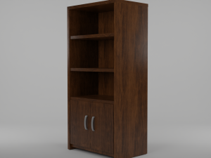 Furniture Bookcase Modelo 3D