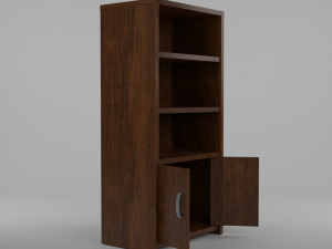 Furniture Bookcase Modelo 3D
