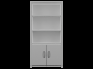 Furniture Bookcase Modelo 3D