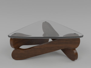 Furniture table with glass 3Dモデル