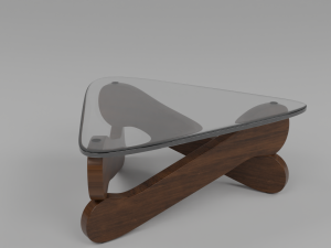 Furniture table with glass 3Dモデル