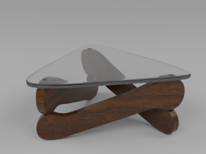 Furniture table with glass 3Dモデル