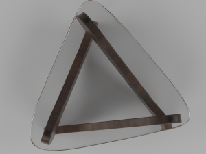 Furniture table with glass 3Dモデル