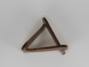 Furniture table with glass 3Dモデル