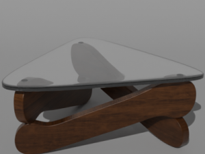 Furniture table with glass 3Dモデル