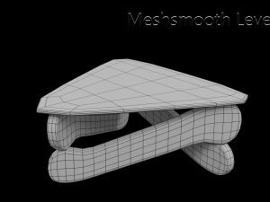 Furniture table with glass 3Dモデル