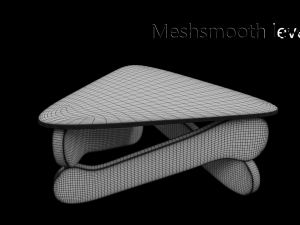 Furniture table with glass 3Dモデル