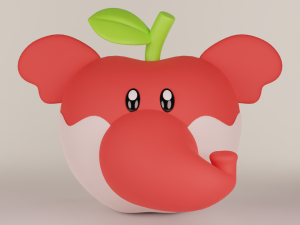Elephant Apple Super Mario Wonder 3D Model