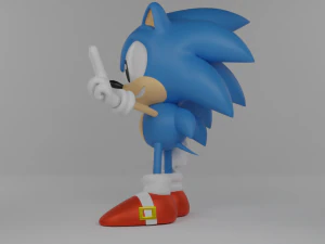 Classic Sonic 3D Model