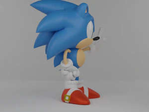 Classic Sonic 3D Model