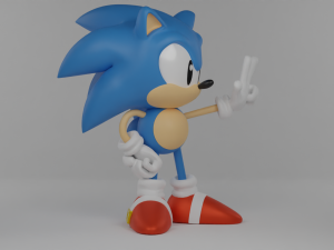 Classic Sonic 3Dモデル