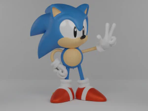 Classic Sonic 3D Model