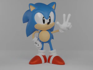Classic Sonic 3D Model