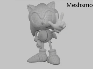 Classic Sonic 3D Model