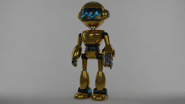 Combat Robot Free 3D Model in Robot 3DExport