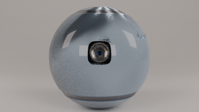Spherical Robot 3D मॉडल .c4d .max .obj .3ds .fbx .stl .blend 