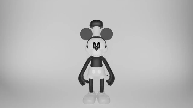 Mickey Mouse 3D Model .c4d .max .obj .3ds .fbx .stl .blend