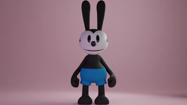 Oswald Model 3D .c4d .max .obj .3ds .fbx .stl .blend 