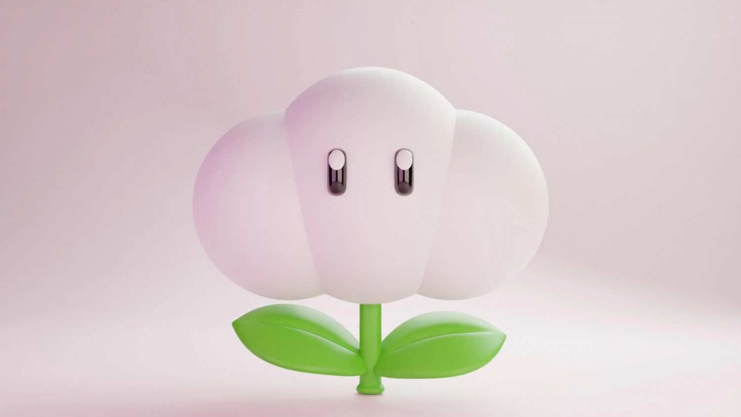 Cloud flower Mario 3D Model .c4d .max .obj .3ds .fbx .stl .blend 