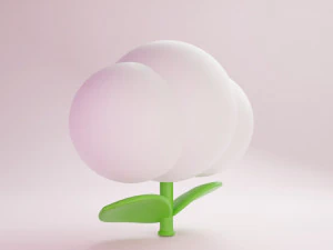 Cloud flower Mario 3D Model