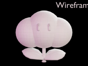 Cloud flower Mario 3D Model