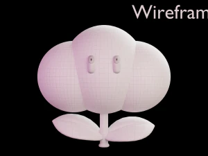Cloud flower Mario 3D Model