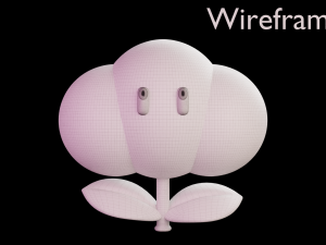 Cloud flower Mario Modelo 3D