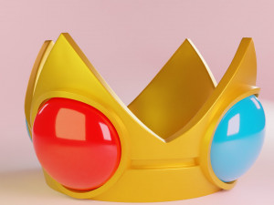 Princess Peachs Crown Mario 3Dモデル
