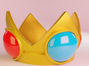 Princess Peachs Crown Mario 3Dモデル