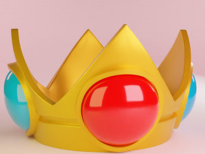 Princess Peachs Crown Mario 3Dモデル