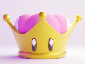 Super Crown Mario Model 3D