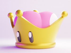 Super Crown Mario 3D 모델
