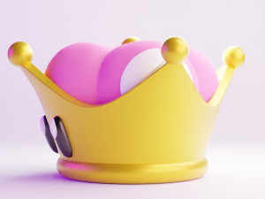 Super Crown Mario 3D 모델