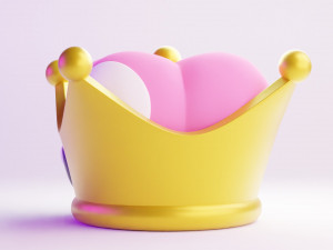 Super Crown Mario 3D 모델