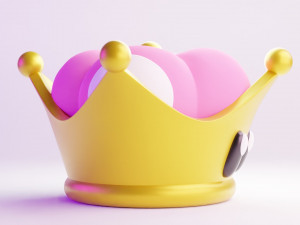 Super Crown Mario 3D 모델