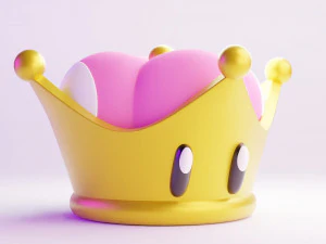 슈퍼 크라운 마리오 3D 모델