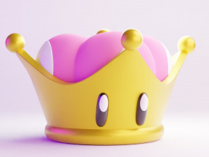 Super Crown Mario 3D 모델