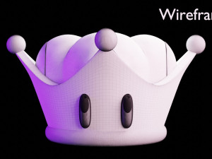 Super Crown Mario 3D 모델