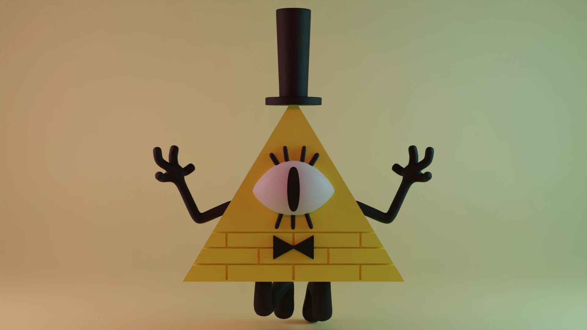 Bill Cipher 3D Model .c4d .max .obj .3ds .fbx .stl .blend 