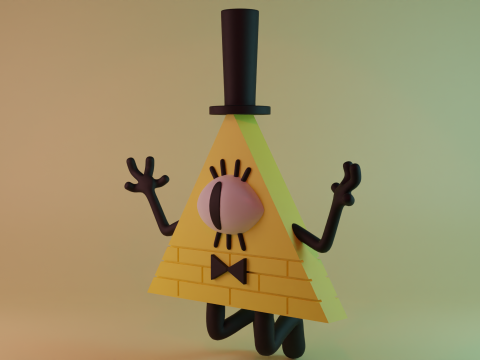 Bill Cipher Modello 3D