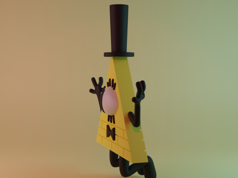 Bill Cipher Modello 3D