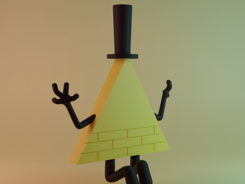Bill Cipher Modello 3D
