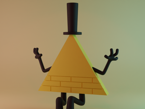Bill Cipher Modello 3D
