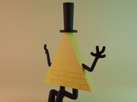 Bill Cipher Modello 3D