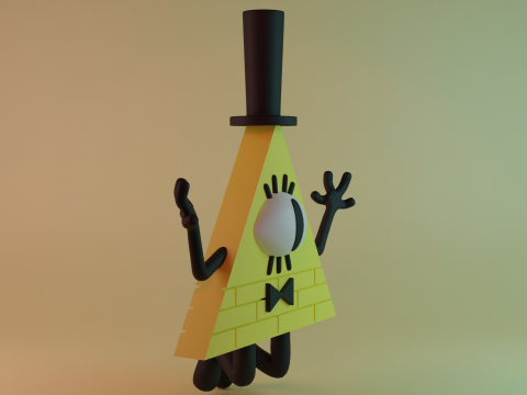 Bill Cipher Modello 3D