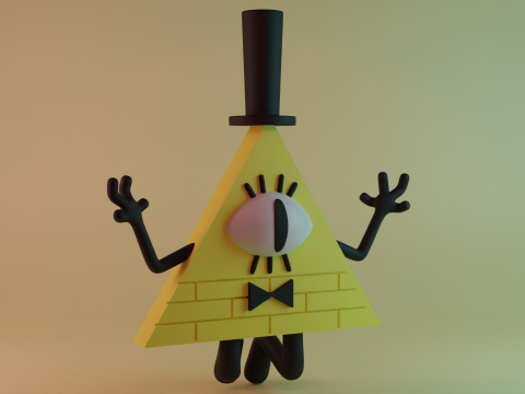 Bill Cipher Modello 3D