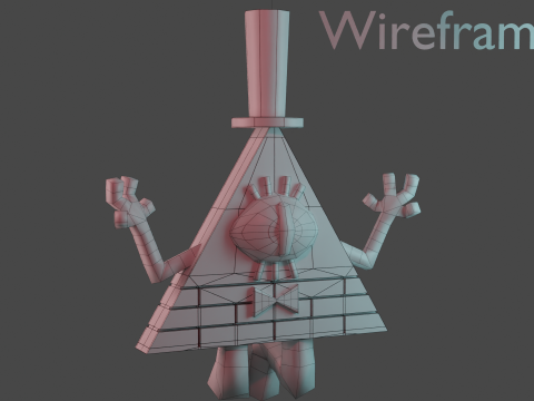 Bill Cipher Modello 3D